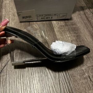 Clear wedge heel shoes 6.5